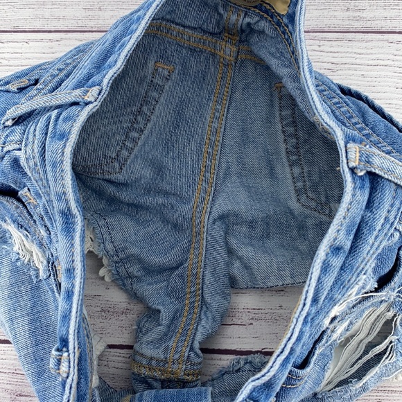 Hollister Short-Short Floral Lace Denim Jeans 25 - Picture 5 of 13